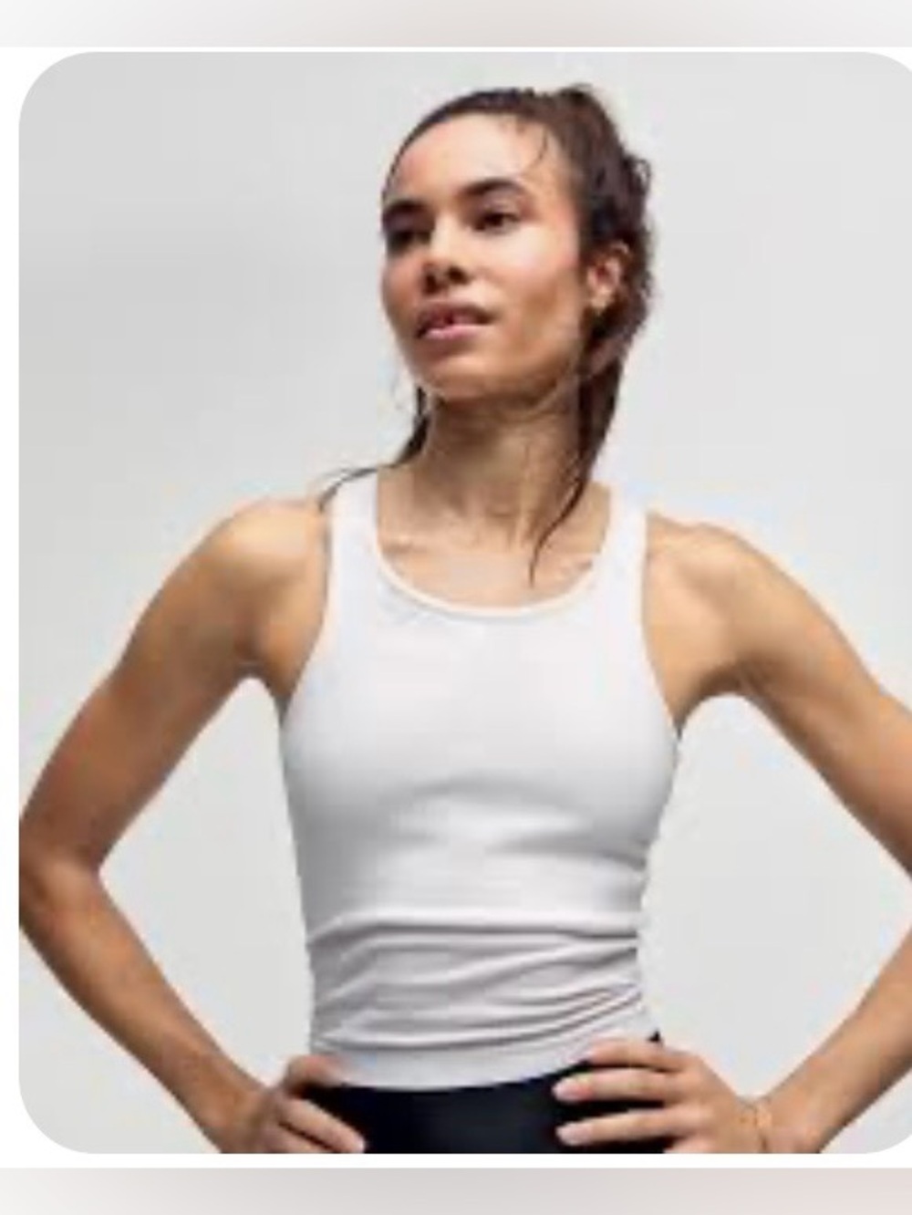 Lululemon Ebb to Street Cropped Racerback Tank